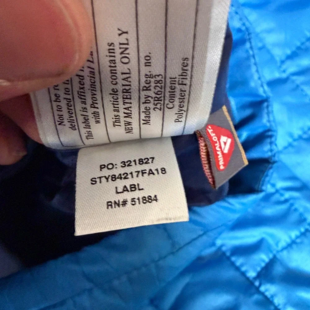 Patagonia Womens Nano Puff Jacket Blue Small STY84217 FA18 Brick Wheels Logo - Picture 5 of 7